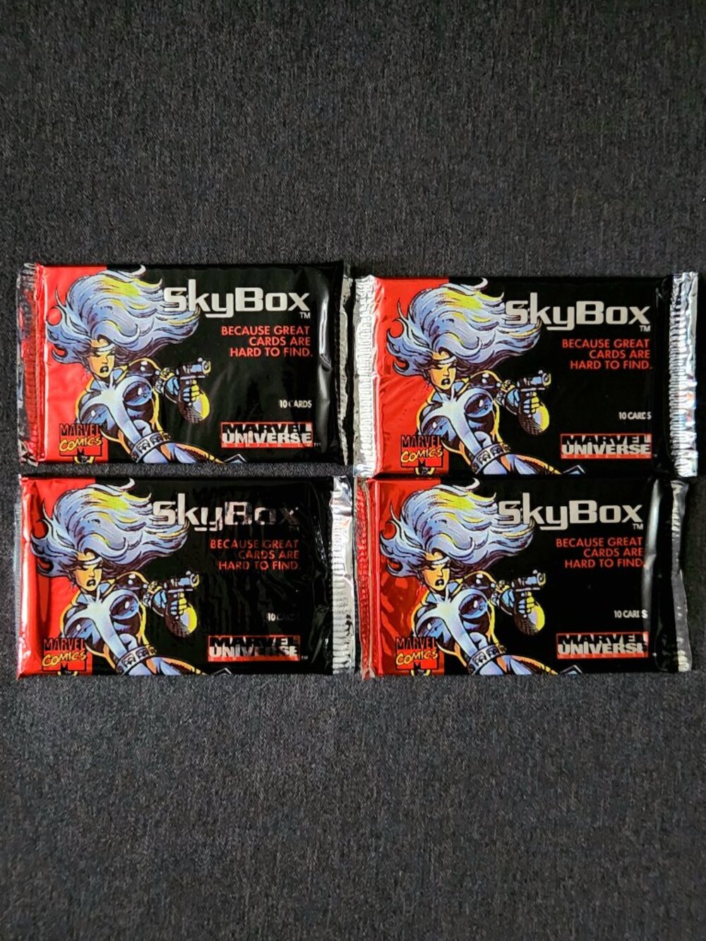 SkyBox Silver Sable Marvel Universe Cards